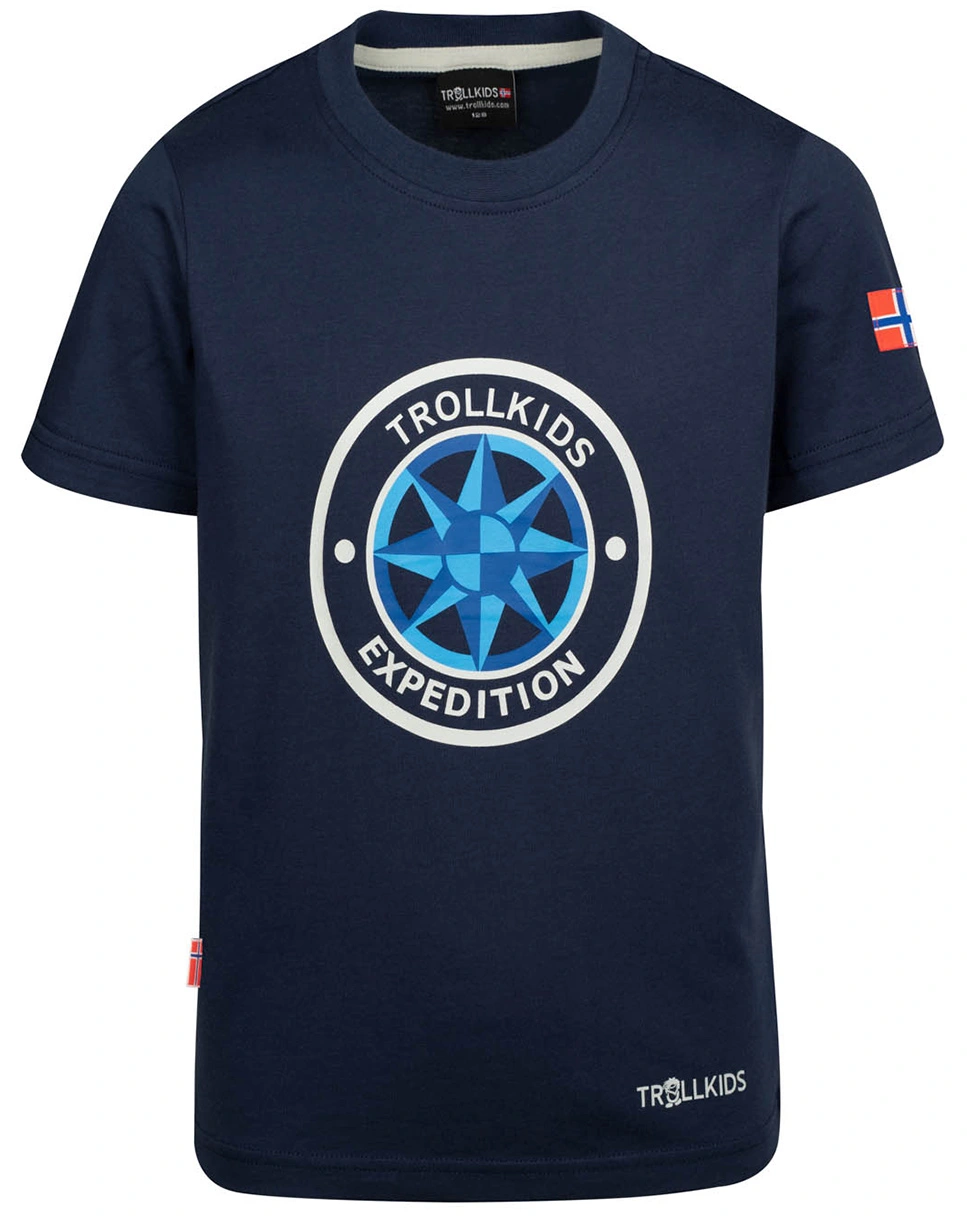 T-Shirt WINDROSE Quick-Dry in navy/cloudy grey