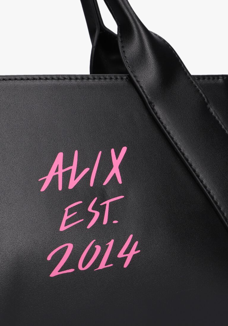 ALIX THE LABEL zwarte alix the label schoudertas ladies woven alix shoulder bag