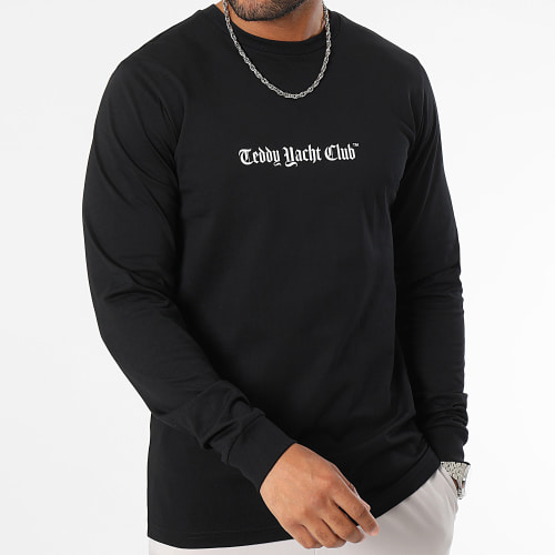 Tee Shirt Manches Longues Art Series Dripping Pink Noir