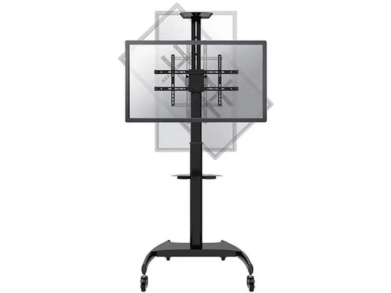 Neomounts PLASMA-M1900E - Vogn med hjul - for fladt panel/AV-udstyr - sort - skærmstørrelse: 37