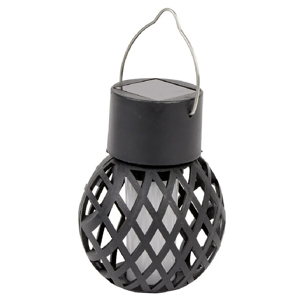Suspension solaire effet flamme Ø7,5xH9,5cm