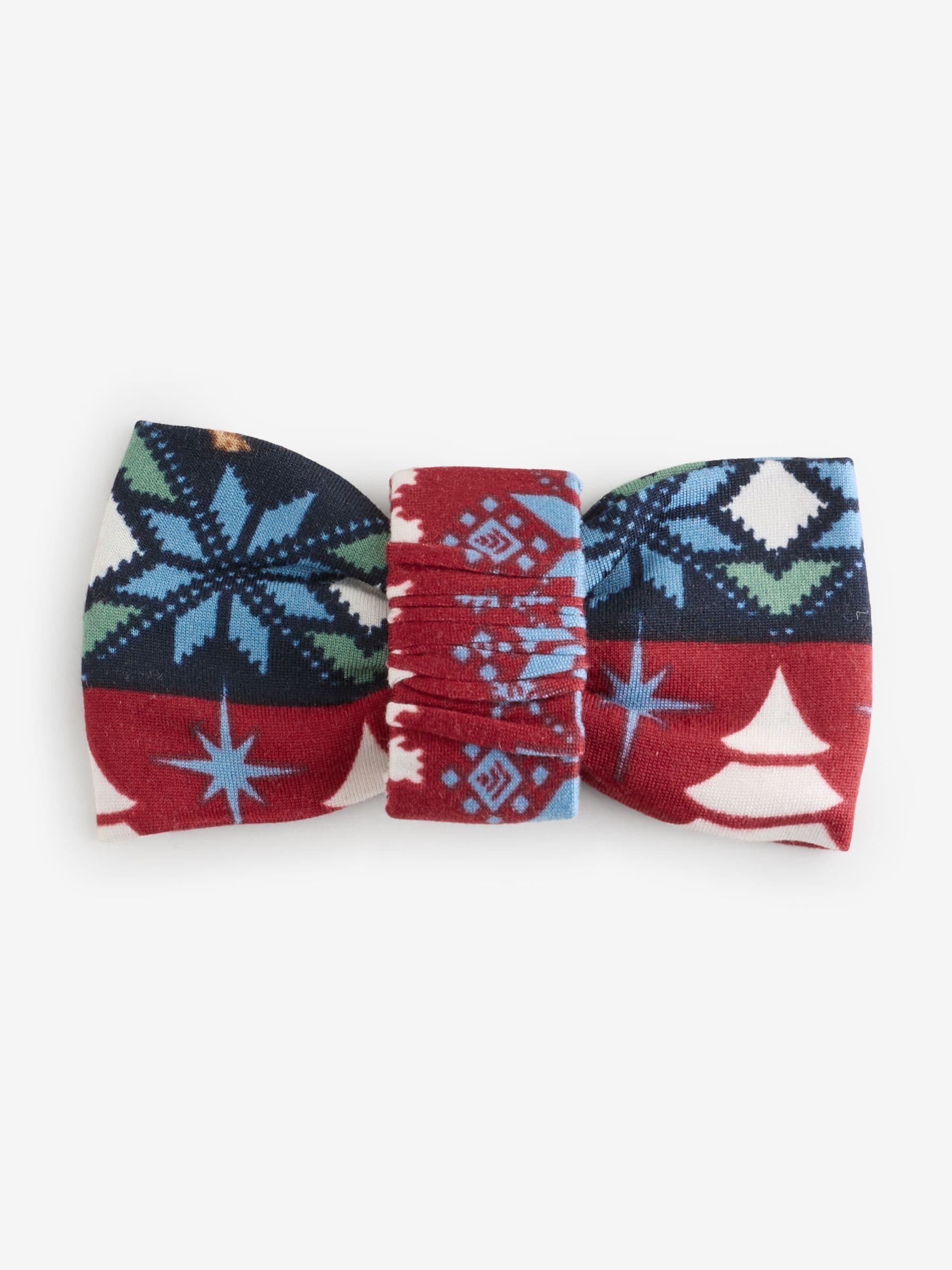 Chelsea Peers Pet Christmas Dog Fair Isle Pattern Print Bow Tie
