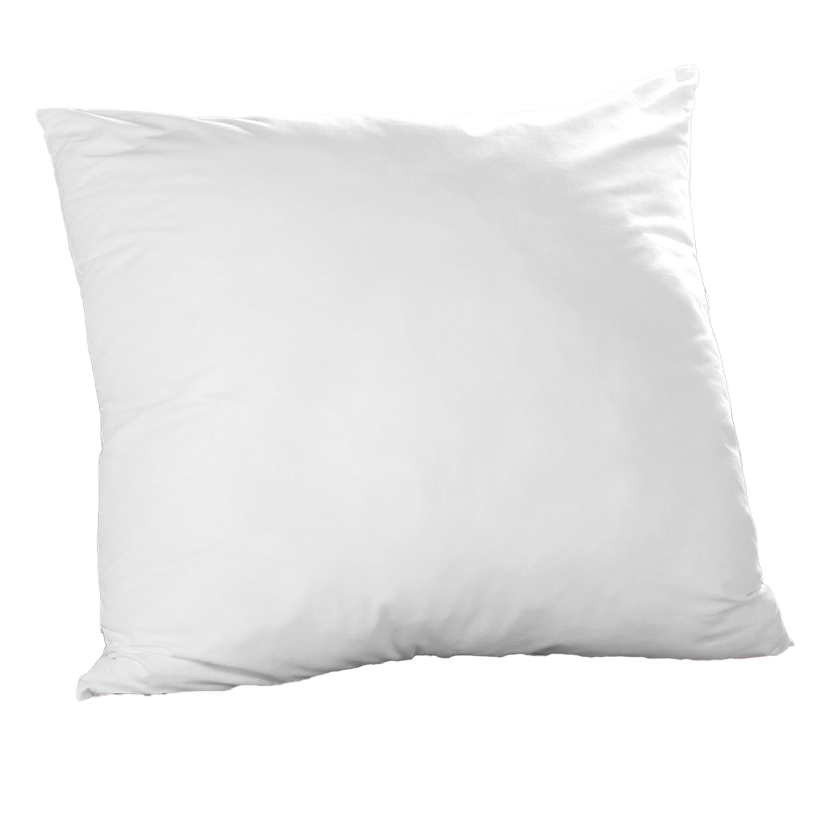 Feder-Kopfkissen - weiß - mit Baumwollbezug - 80x80 cm