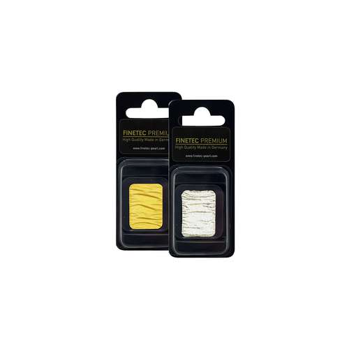 FINETEC Premium Metallglanzfarbe mit echtem Silber, einzeln