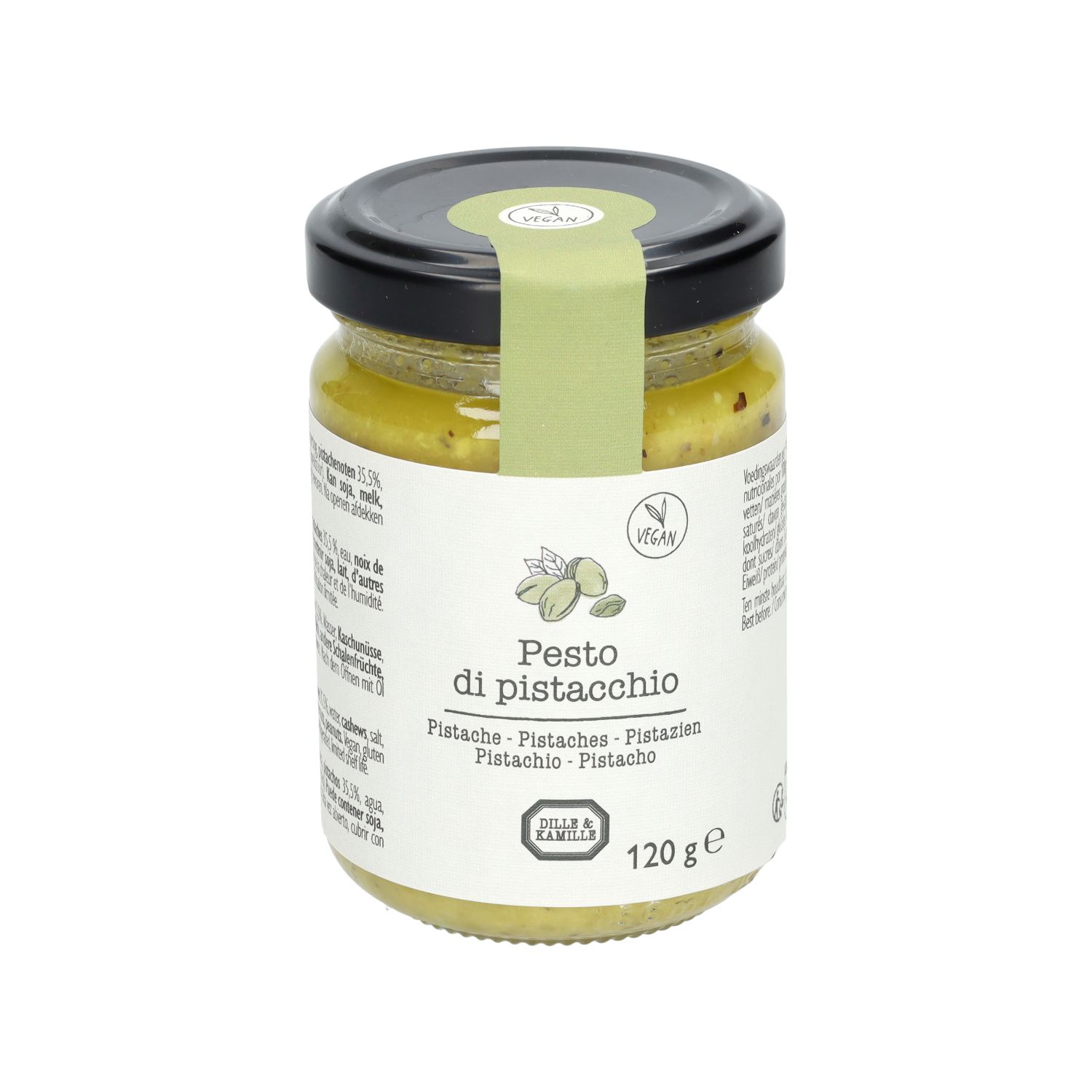 Pesto di pistacchio, vegan, lactose- en glutenvrij, 120 gram