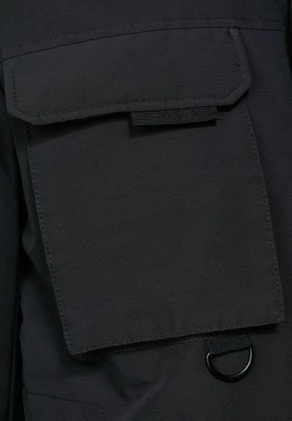 Field Jacke mit Kapuze - Black