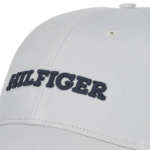 Tommy Hilfiger - TH MONOTYPE CANVAS 6 PANEL CAP - Blanc