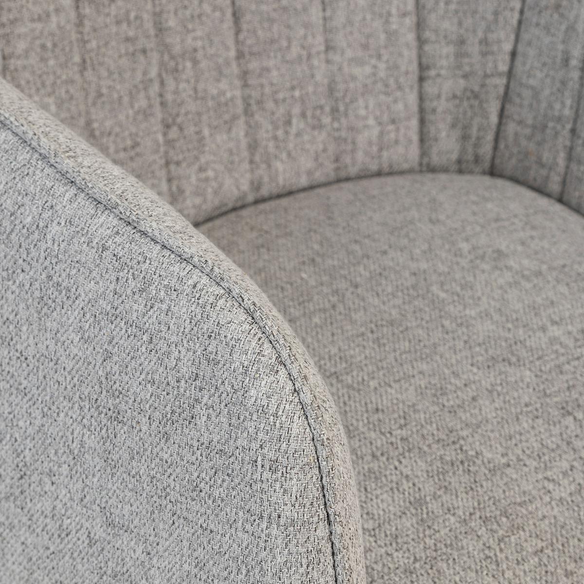 FAUTEUIL A DINER VISOCA PIEDS BOIS GRIS