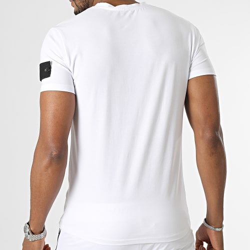 Ensemble Tee Shirt Et Short Cargo Blanc