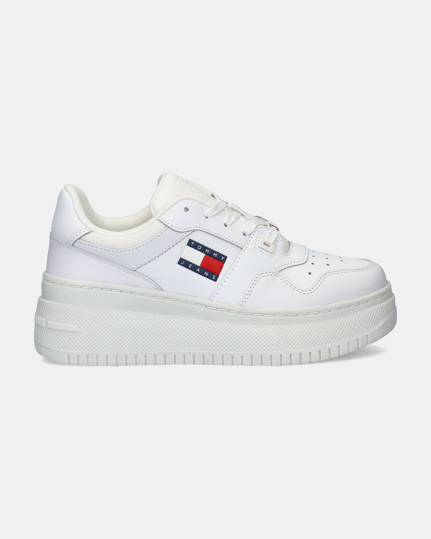 Tommy Jeans TJW Retro Basket Lage sneakers  - wit