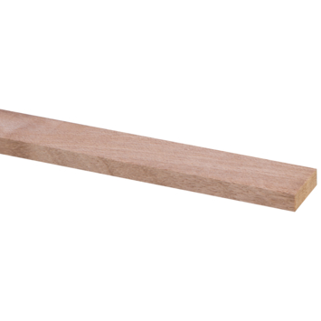 Lat geschaafd hardhout 9x27 mm 270 cm