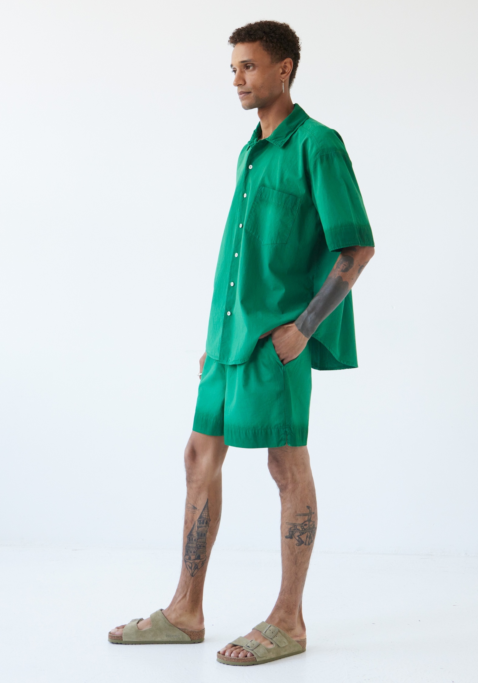 Lavie Kurzarmhemd John Spinach