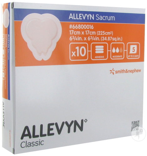 Allevyn Sacrum Pansement Hydrocellulaire 17cm Pièces 10 (66000700)