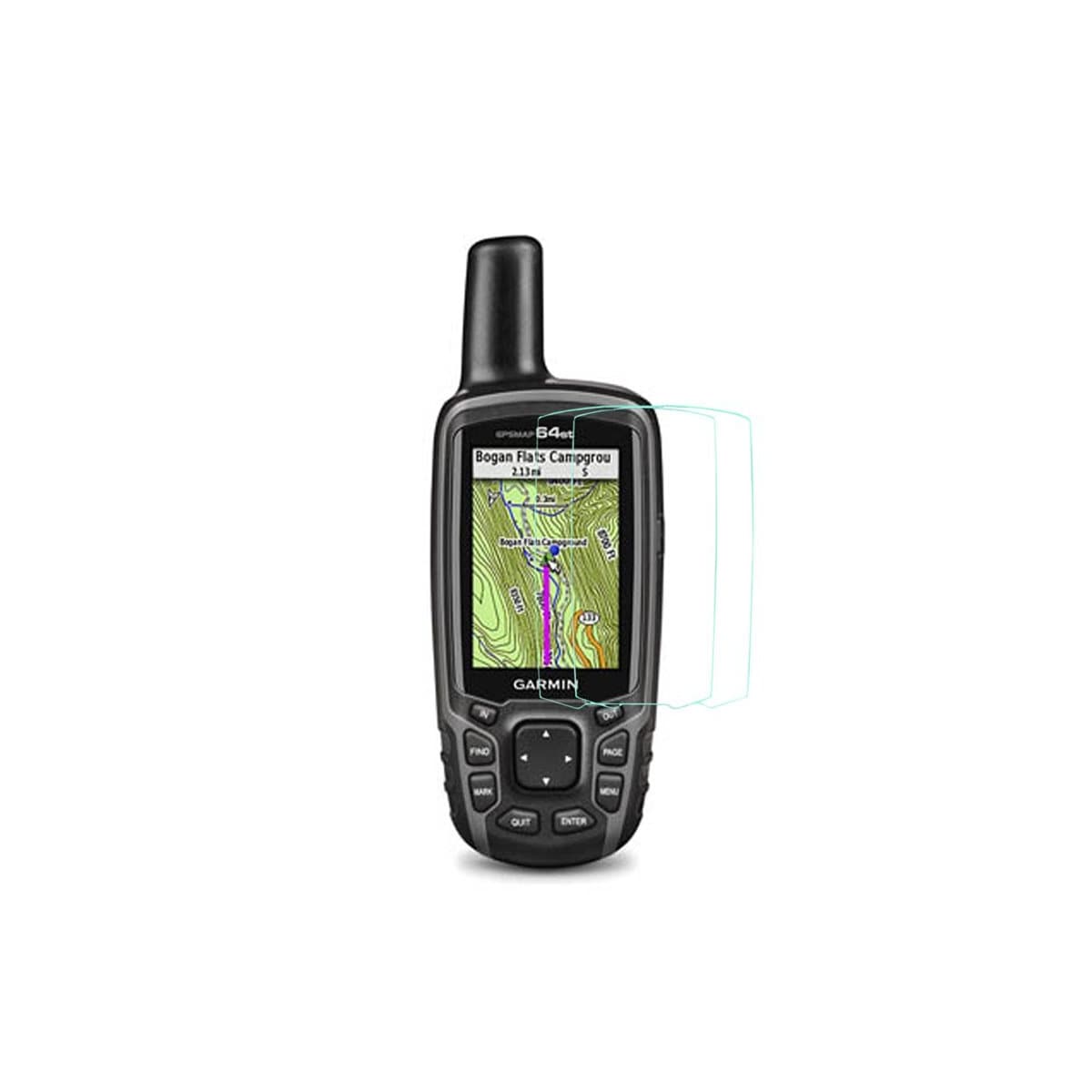 2-Pak Herdet glass skjermbeskytter Garmin GPSMAP 64st