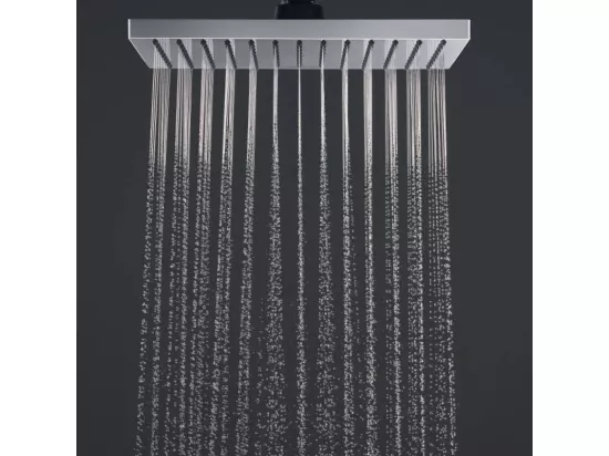 Colonne de douche thermostatique HANSGROHE Vernis Shape 230 Green Chromé + nettoyant Briochin