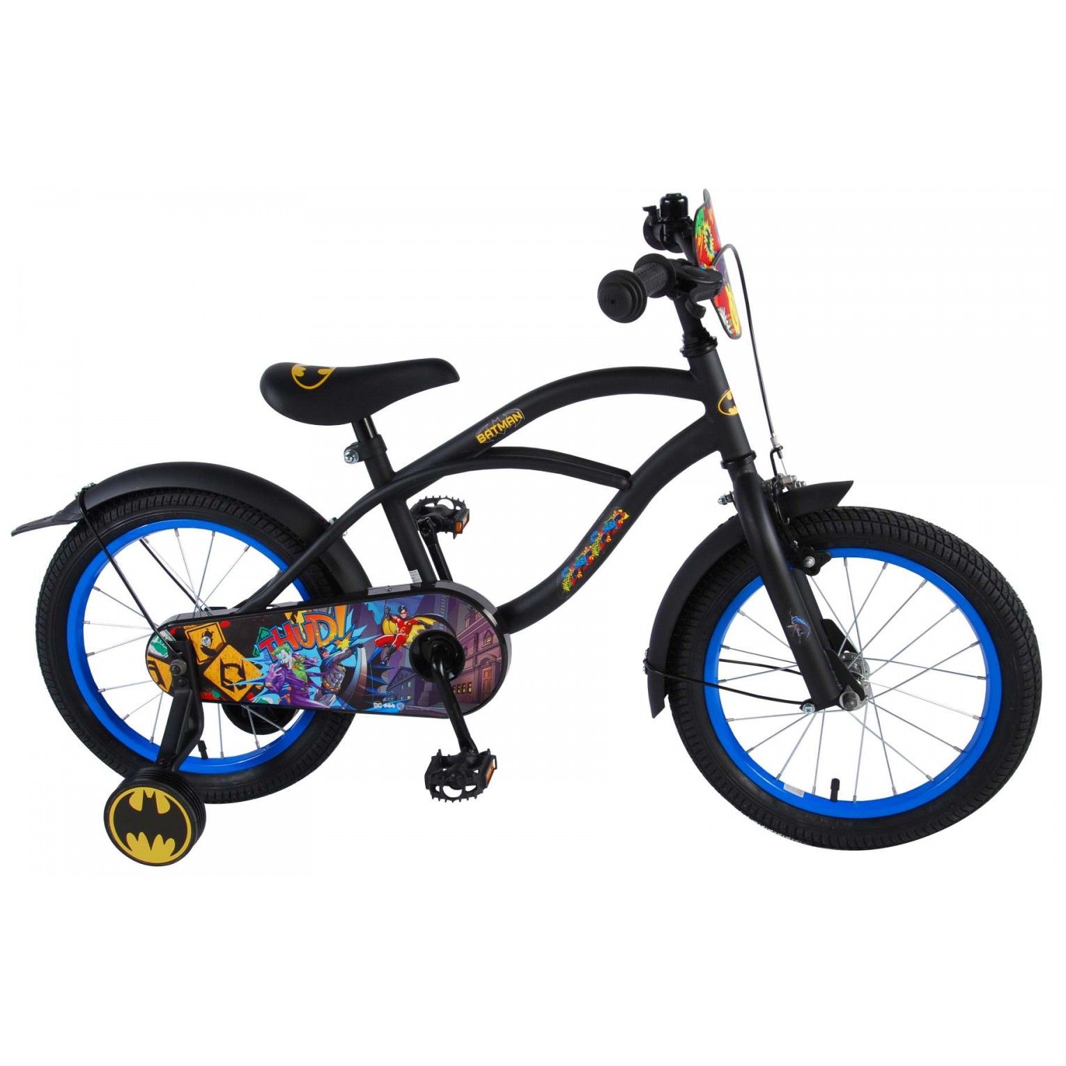 Batman Fiets - 16 inch - Zwart