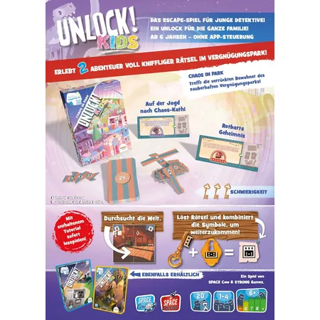 Asmodee Space Cow Unlock! Kids: Chaos im Park (Einzelszenario)