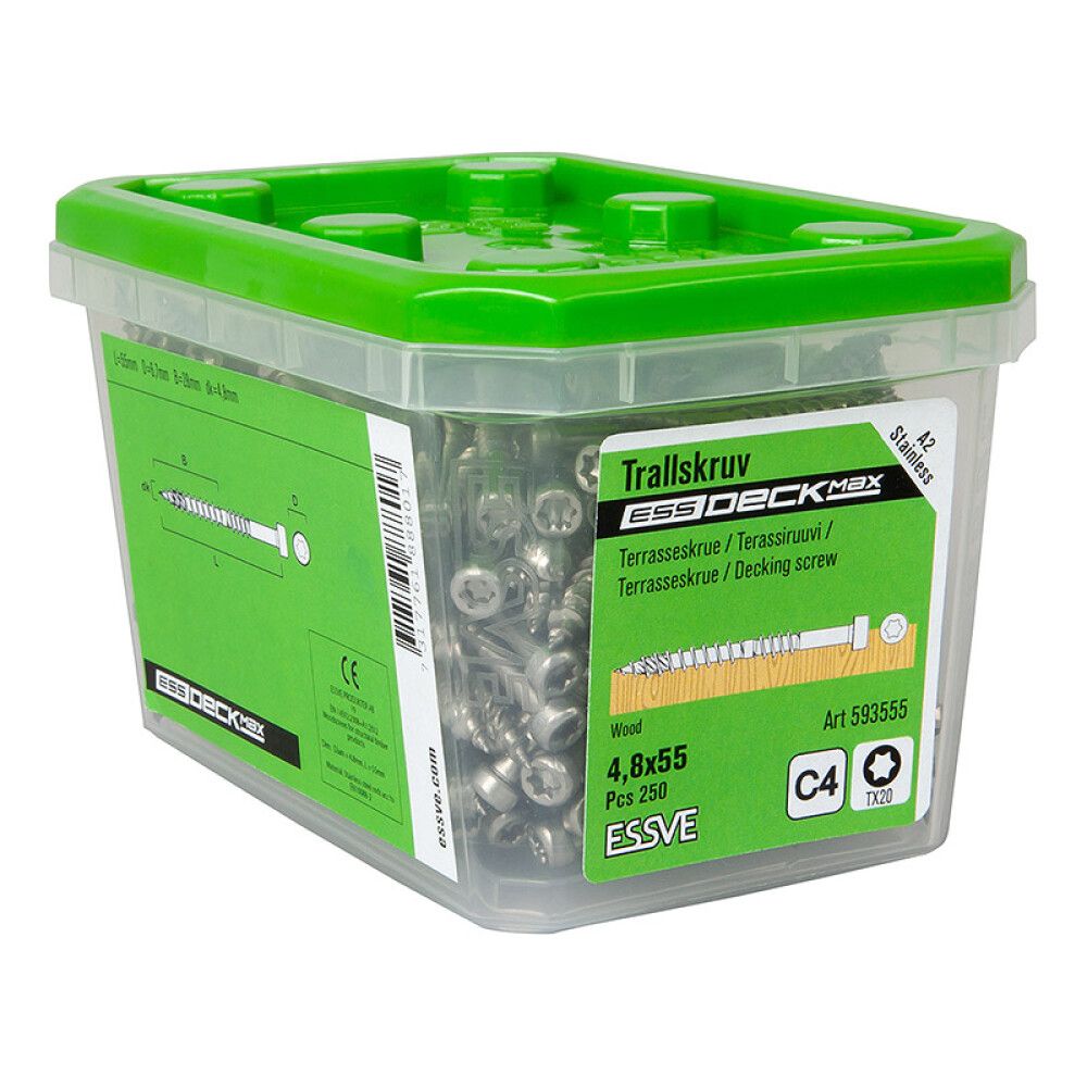 TERRASSESKRUE ESSVE ESSDECK MAX A2 4,8X42MM 250STK