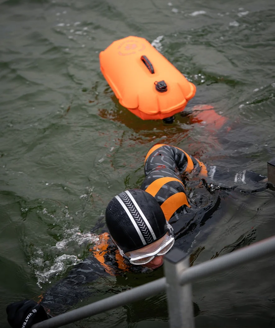 Watery havtaske - Swim Buoy & Dry Bag 28L - Orange
