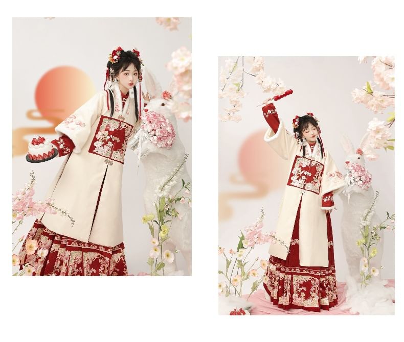Francoix - Bloemen Hanfu Kostuumset