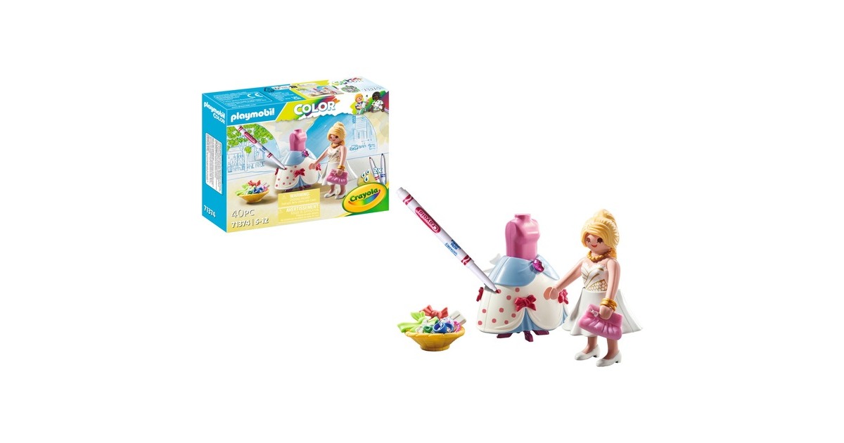 PLAYMOBILColor - Modieuze jurk Constructiespeelgoed  (71374)