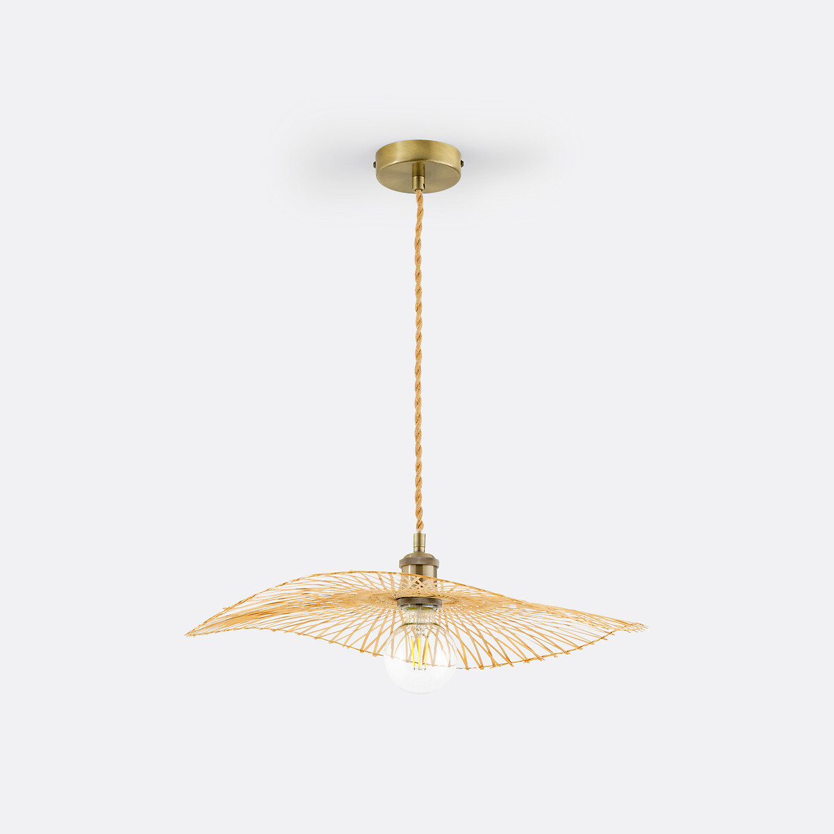 LA REDOUTE INTERIEURS<br>Luminária pendente arejada em bambu Ø50 cm, Ezia