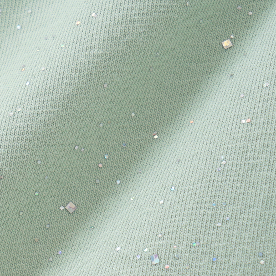 Yigga Mädchen Capri mit Glitzer-Allover mintgrün