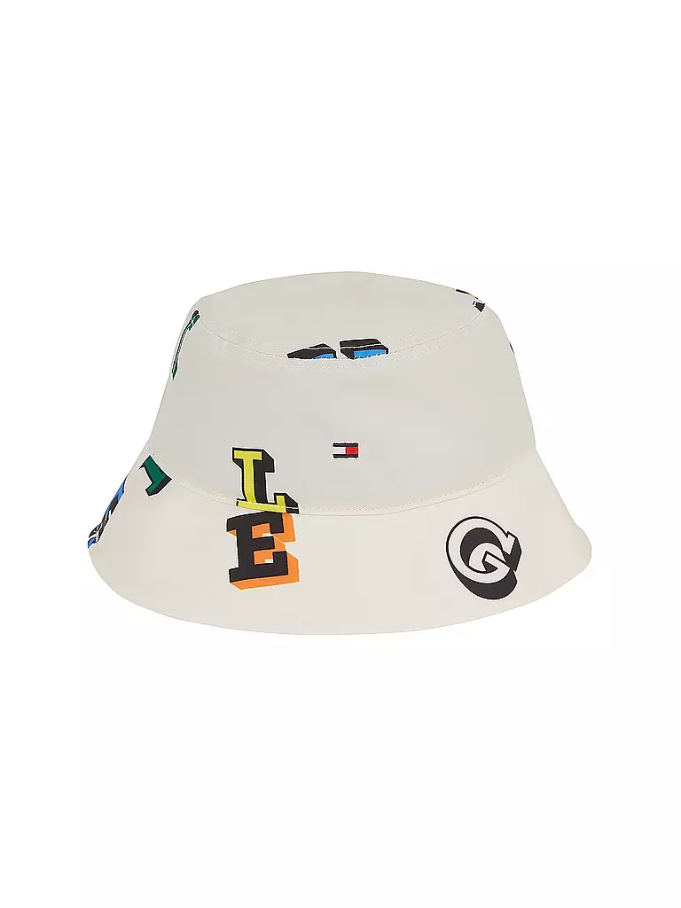 TOMMY HILFIGER Jungen Fischerhut - Bucket Hat weiss