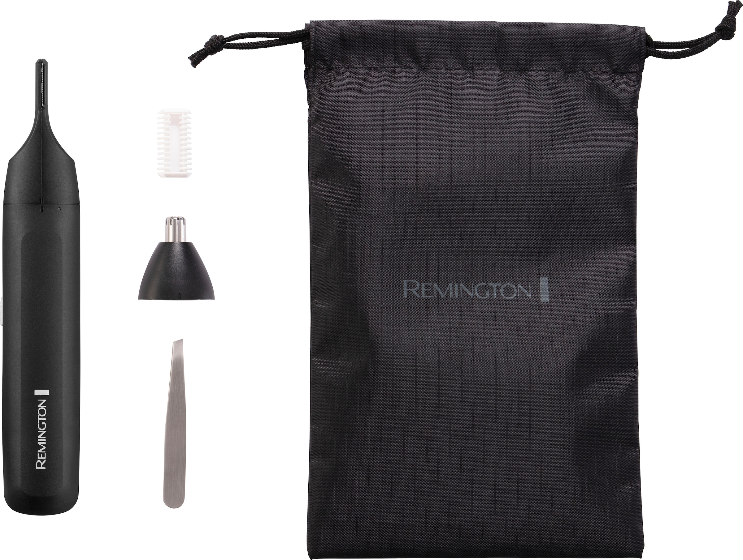 Remington Elektrogesichtshaarentferner »Trim & Fit Detail Kit NE8000« 2 Stk. Aufsätze Damen und Herren, batteriebetrieben (1xAA inklusive), Pinzette & Kamm