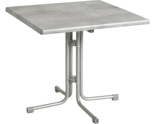 Acamp Piazza tuintafel 70x70x72 cm zilver