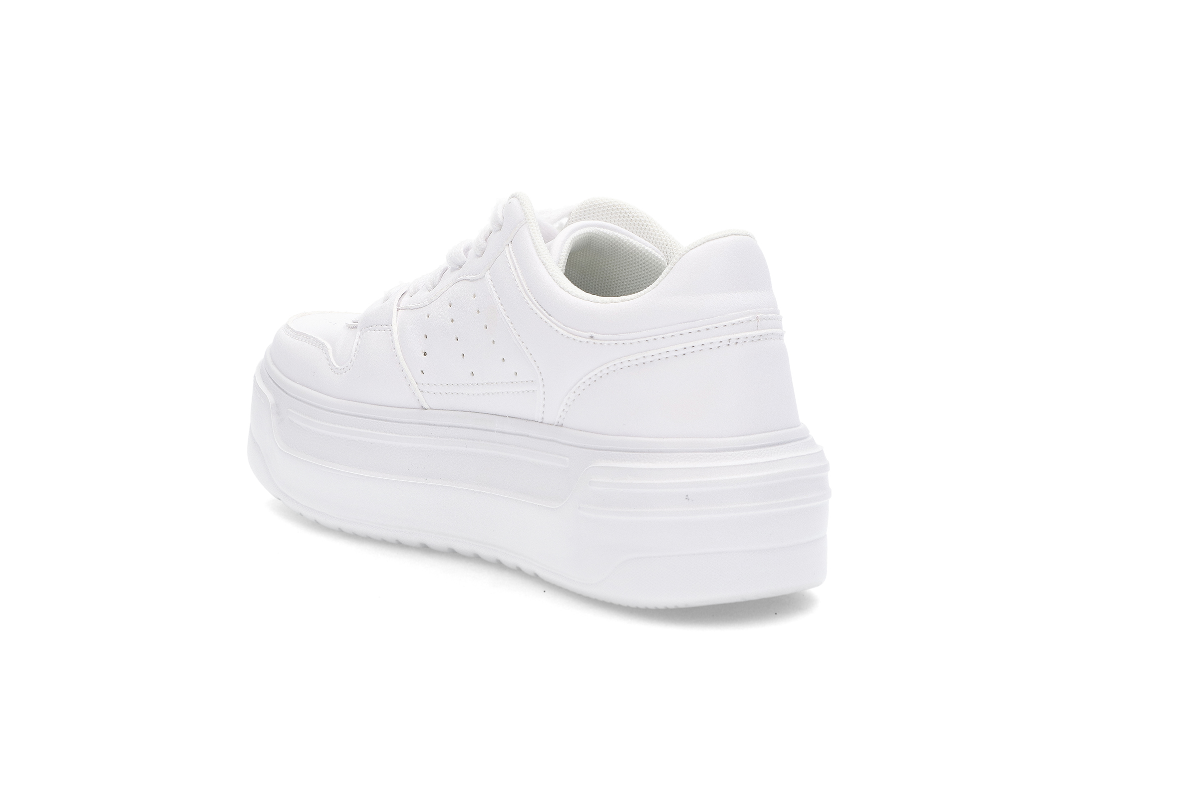 Helhvit retro sneakers