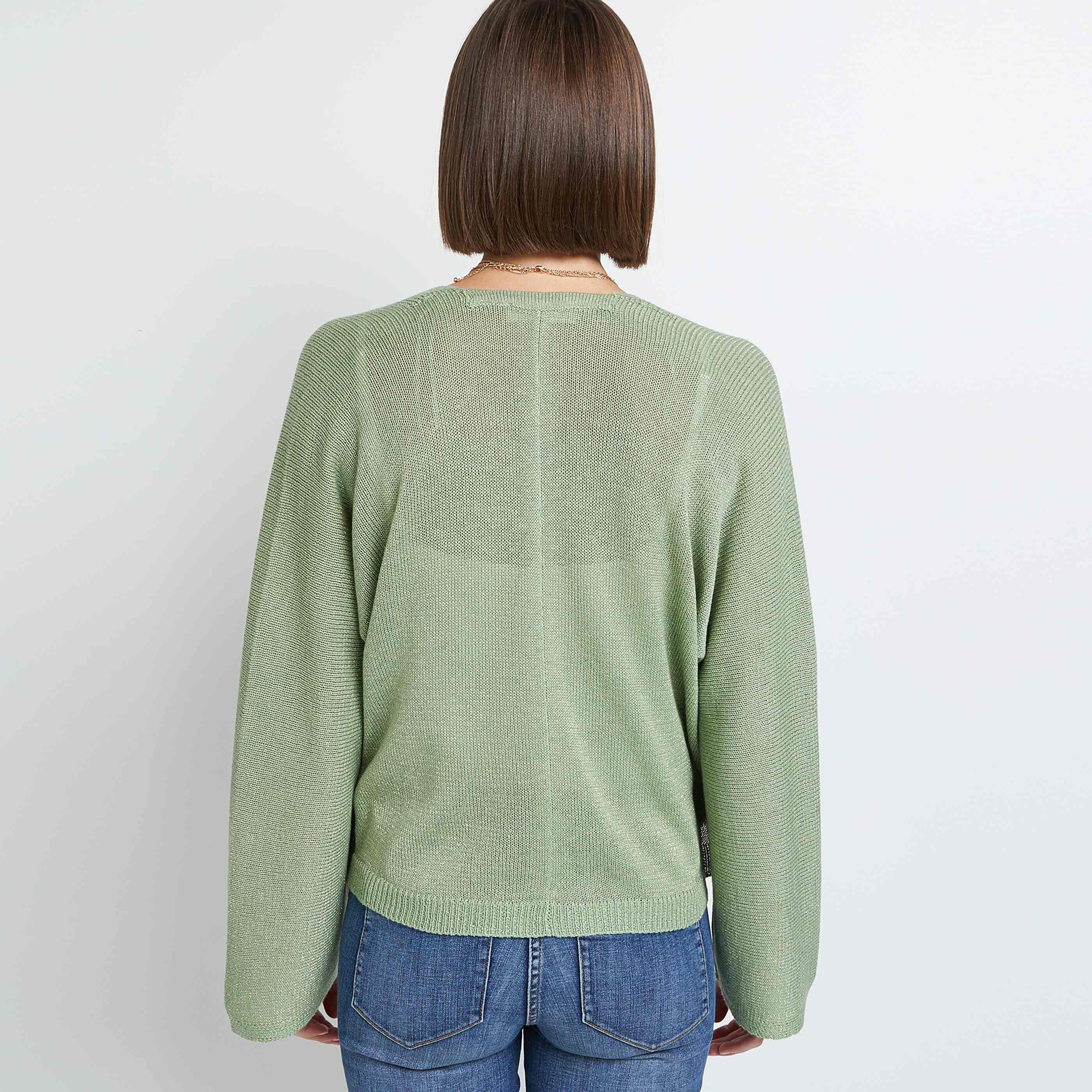 Gilet ouvert femme - VERT