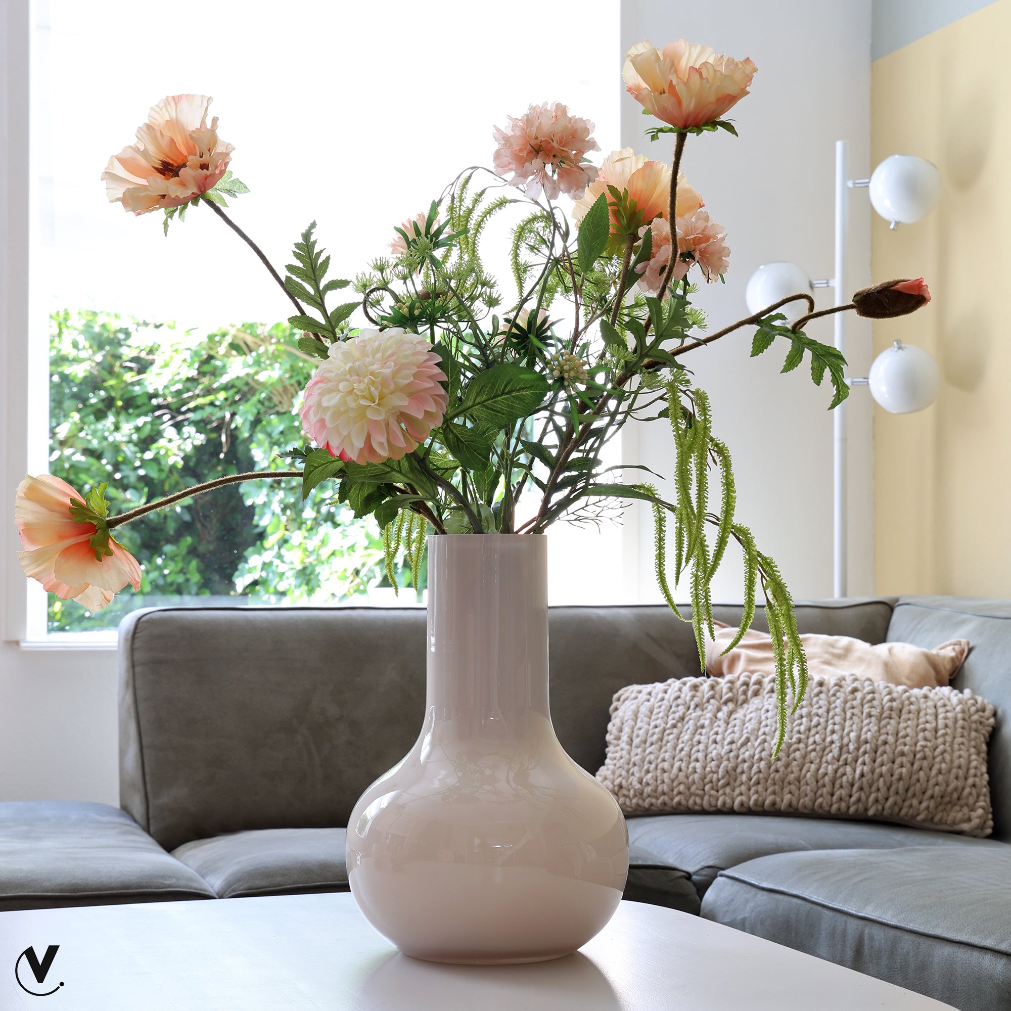 Vase The World Seim S ivory Ã25,5 x H37 cm