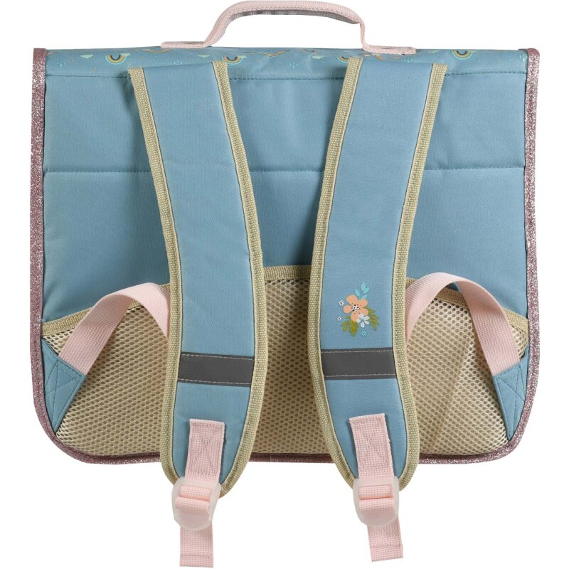 Quo Vadis - Cartable scolaire - Louise & Arthur - Multicolore - 38x30x14 cm - Toile (polyester) - 2 compartiment(s) - Avec bretelles et poignée