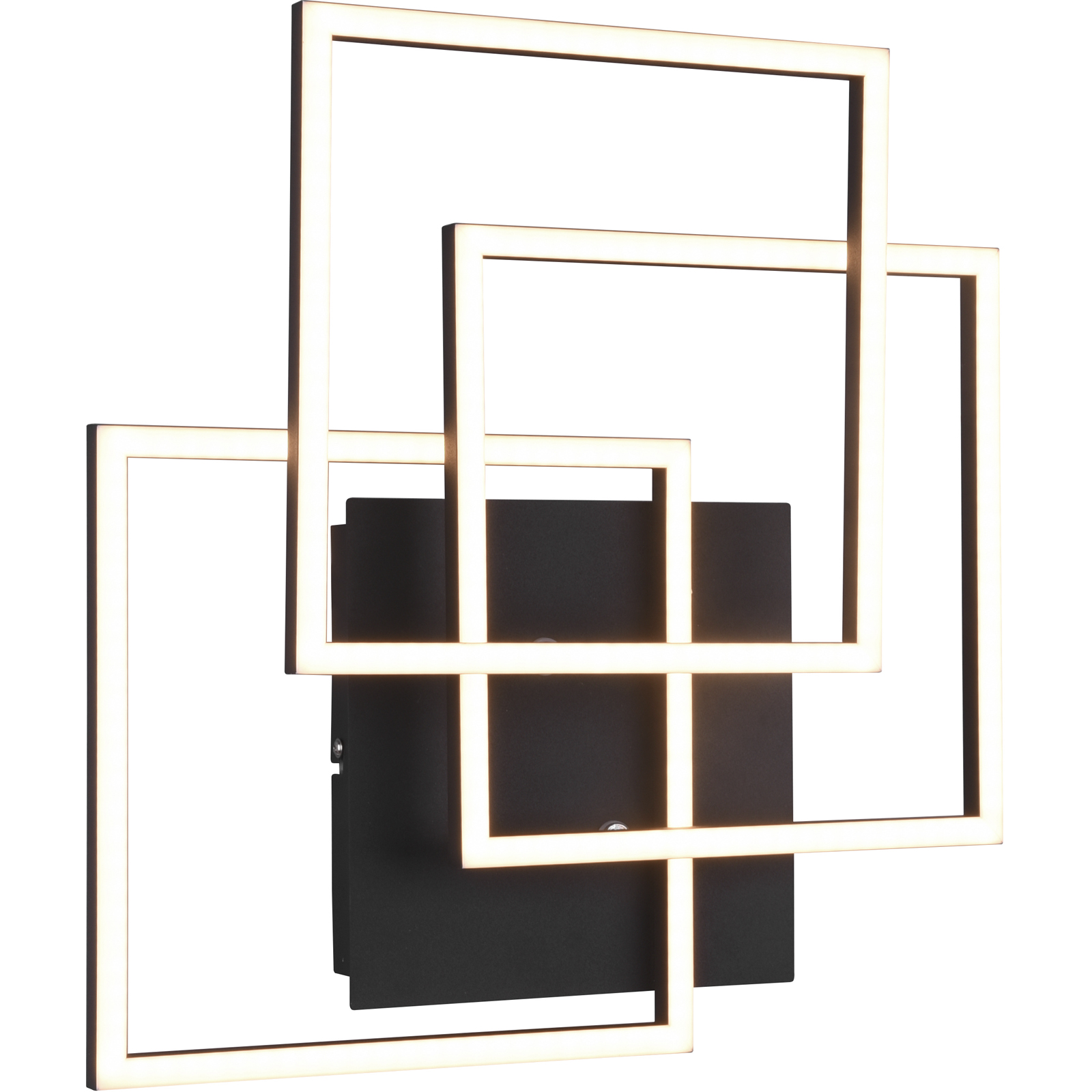 LED-Deckenleuchte - schwarz matt - schwenkbare Module