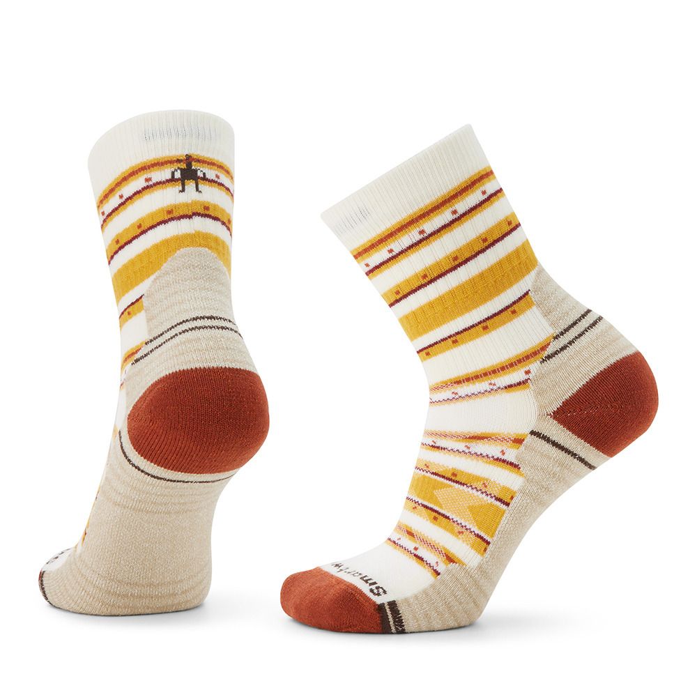 Smartwool LIGHT CUSHION STITCH STRIP MID CREW - Chaussettes Femme natural