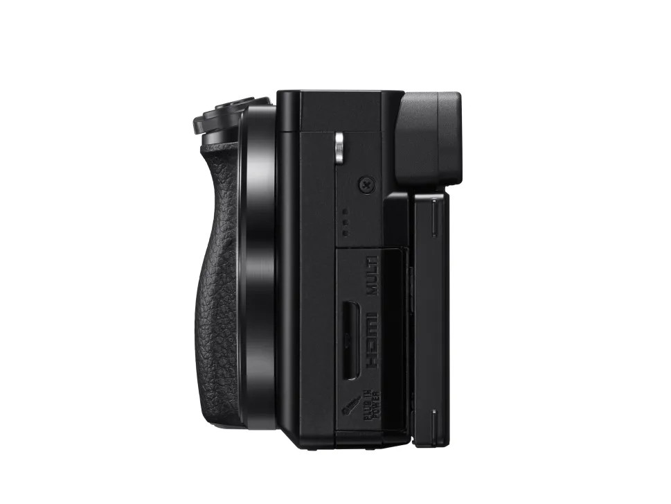 Sony a6100 ILCE-6100 - Digitalkamera - spejlløst - 24.2 MP - APS-C - 4K / 30 fps 16-50 mm Power Zoom-objektiv - Wi-Fi, NFC, Bluetooth - sort