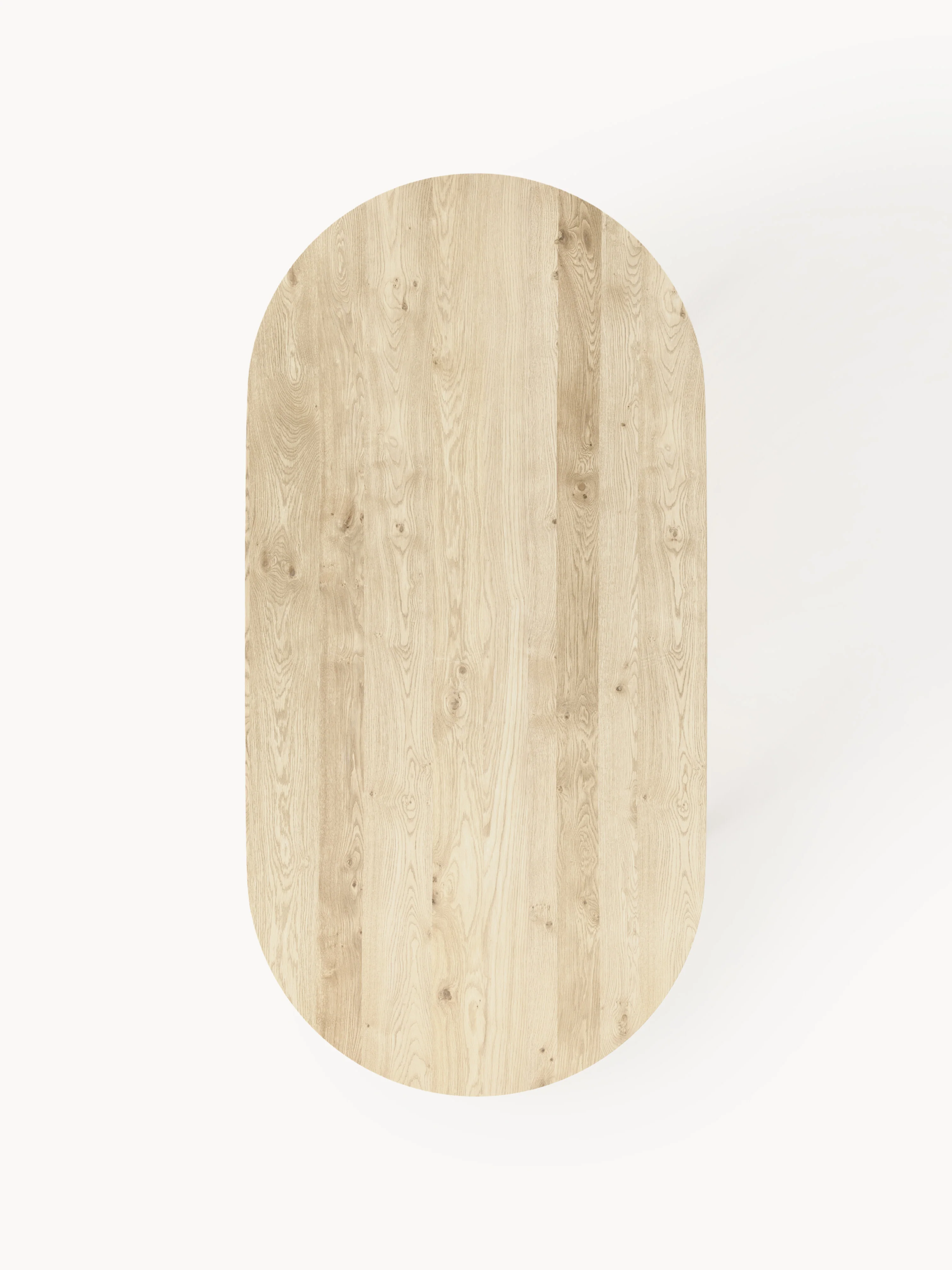 Ovale eettafel Archie van eikenhout, 200 x 100 cm