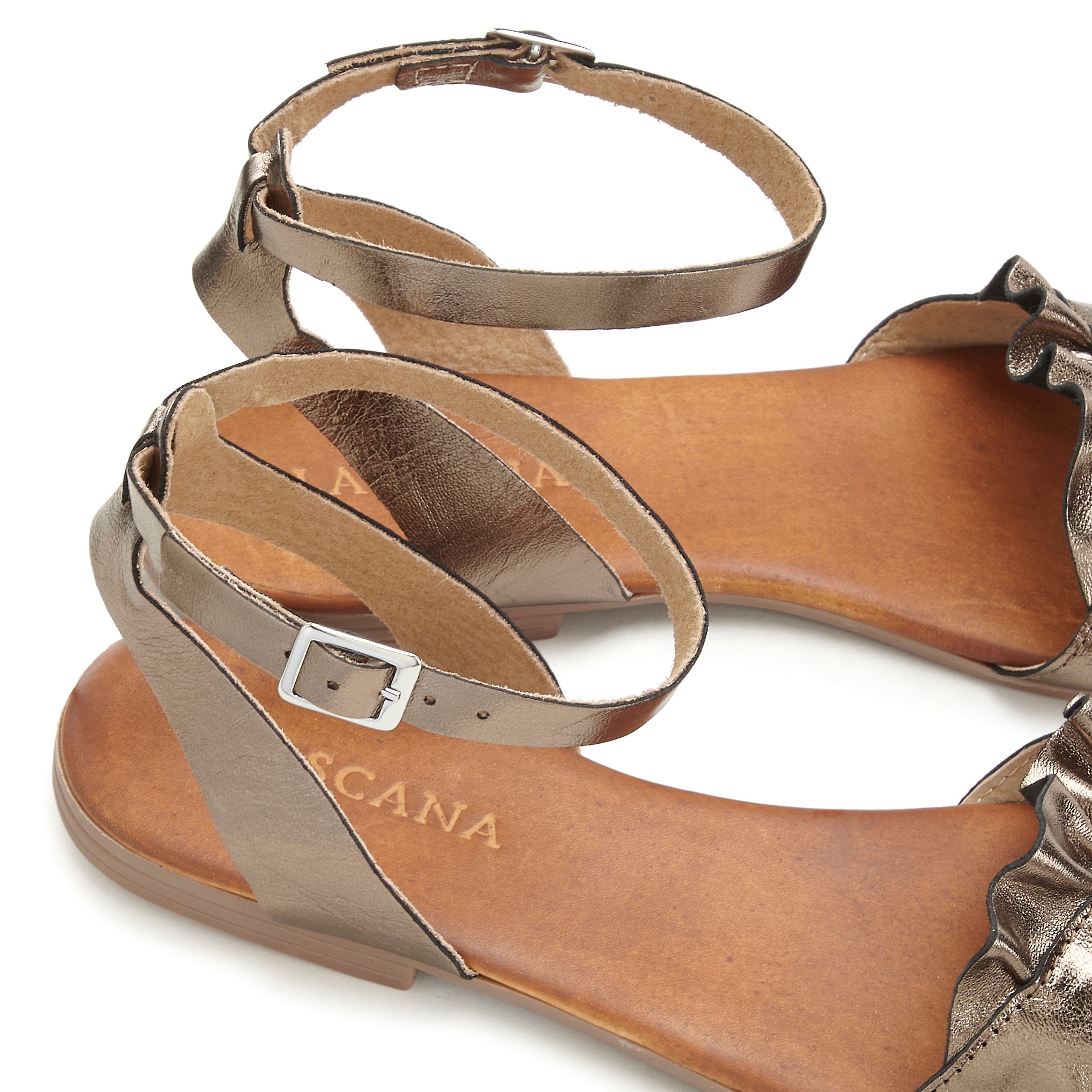 LASCANA Sandale »Sommerschuh«  Sandalette, Sommerschuh, offener Schuh aus Leder