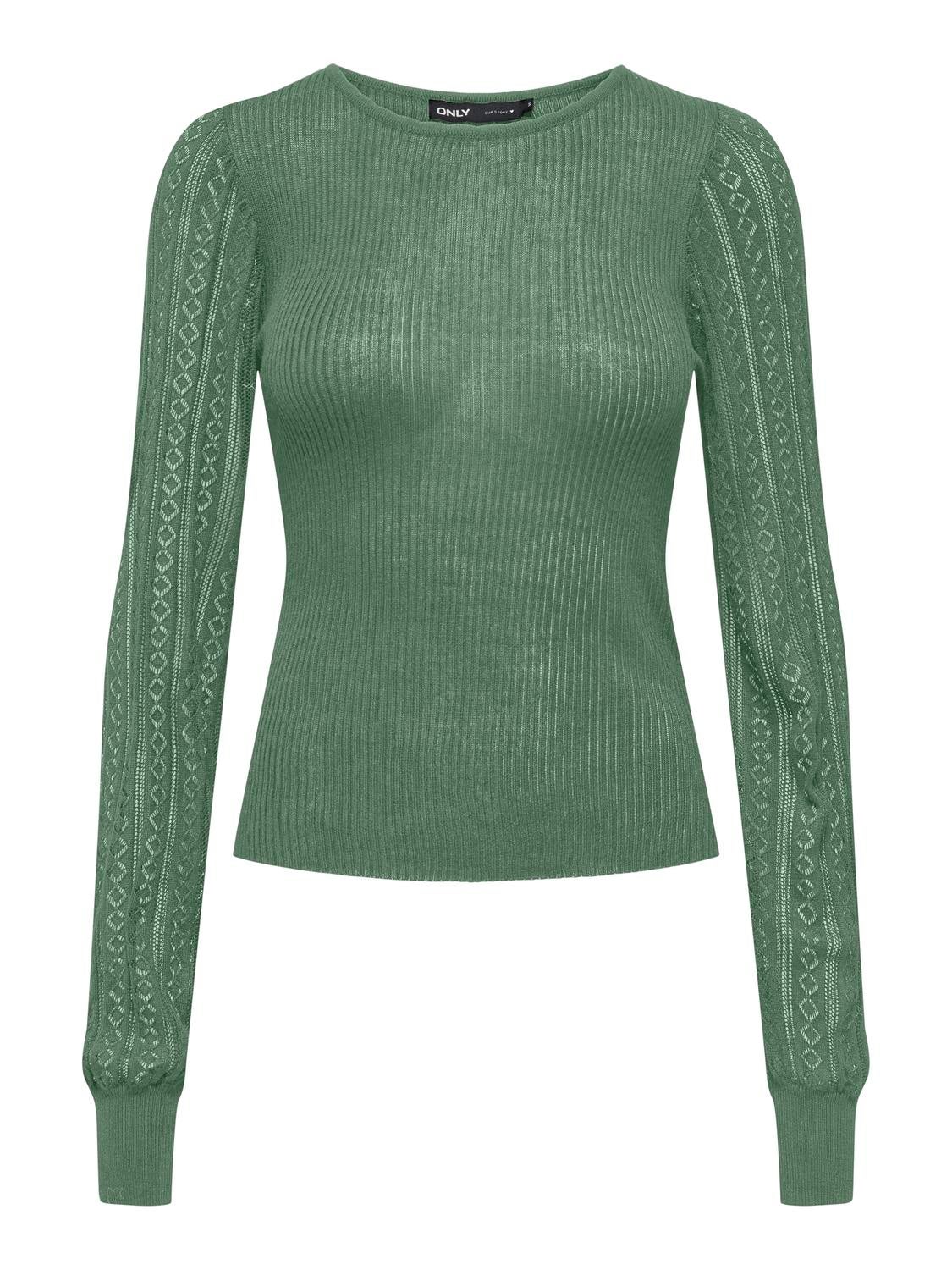 ONLANNELINA Strickpullover Hedge Green