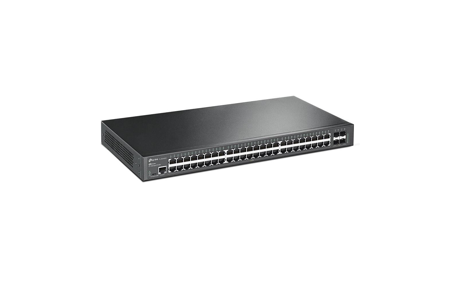 SFP+ Switch SG3452X 52 Port<br>Omada 48-Port Gigabit L2+ Managed Switch mit 4 10GE SFP+ Steckplätzen