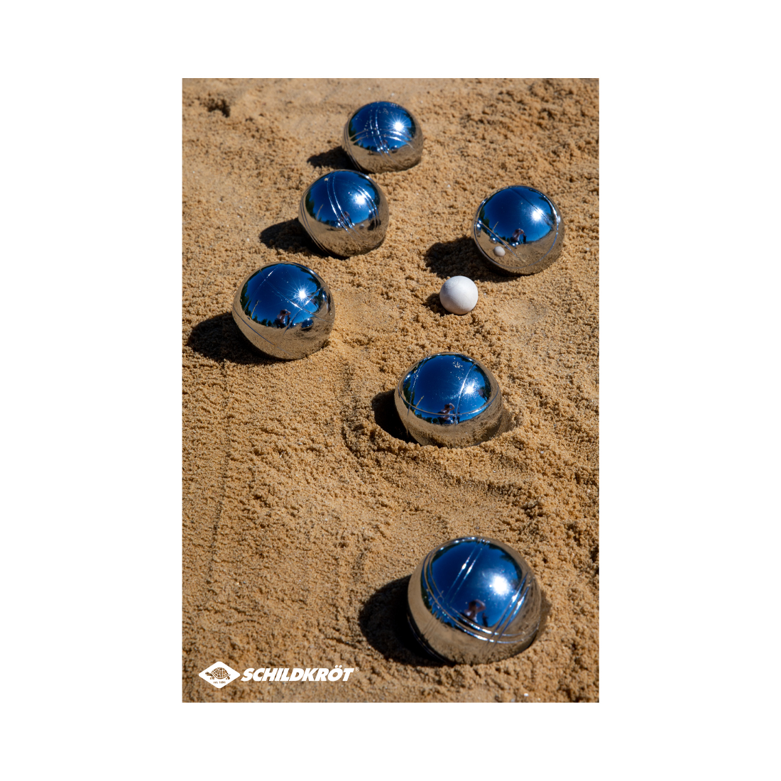 Schildkröt Boule / Boccia Set mit Stahlkugeln in Tragtasche