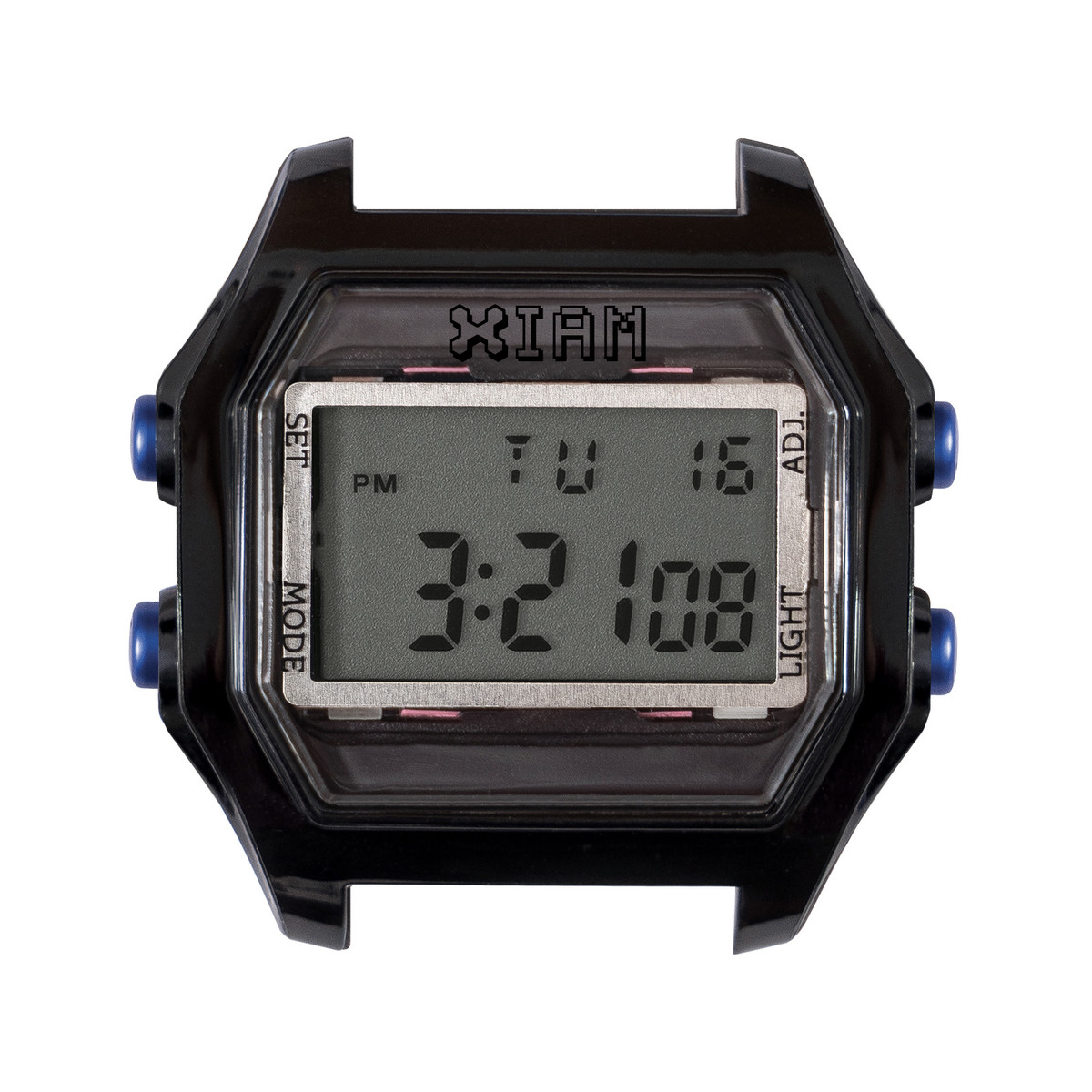 Boîte de montre IAM large polycarbonate noir