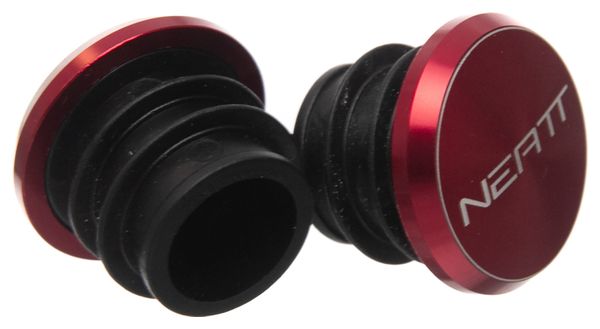 Embouts de Guidon Neatt Aluminium Rouge