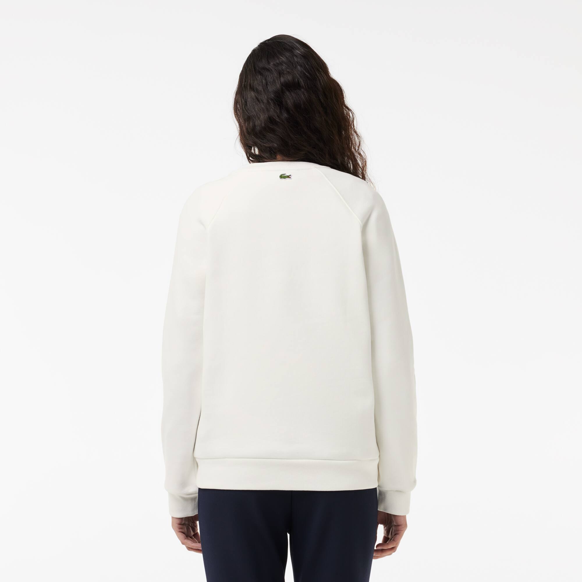 Jogger-Sweatshirt mit Stickerei im lässigen Schnitt Sweatshirts - Weiss - Lacoste - Damen