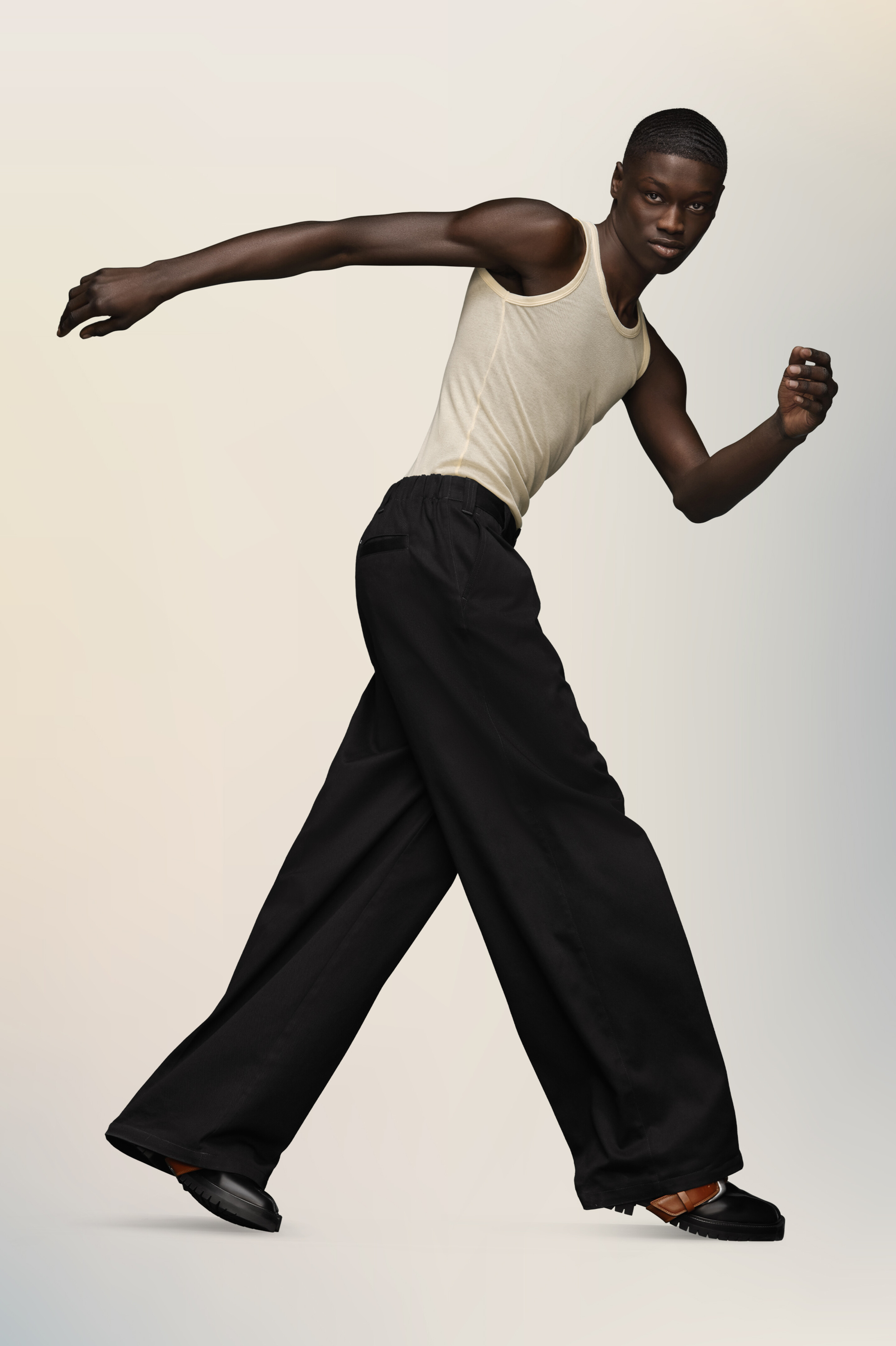 Pantalon chino skater noir pour homme Noir