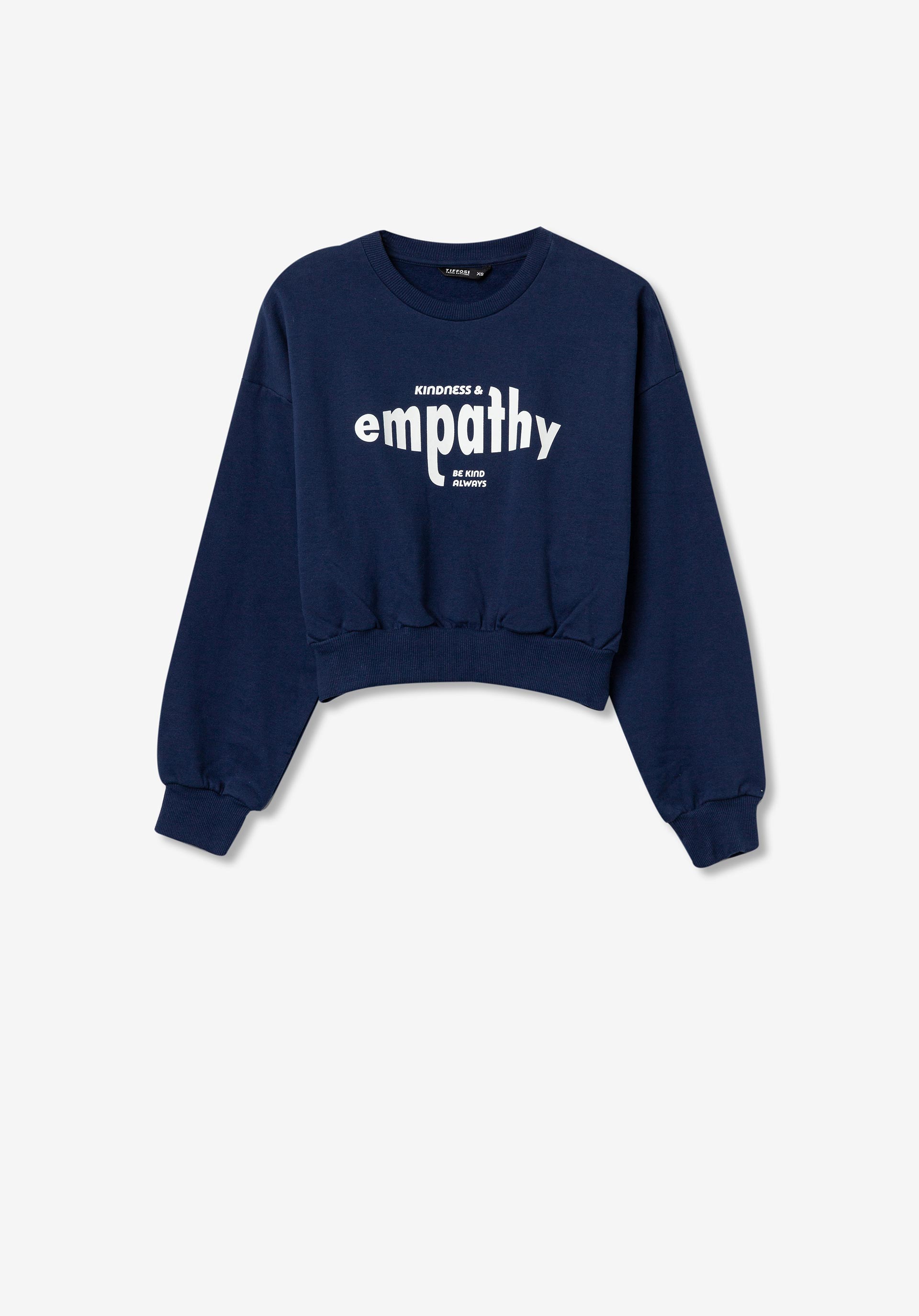 Sweatshirt com Mensagem Frontal