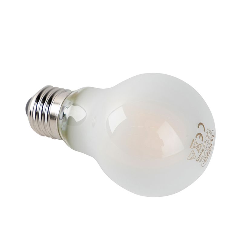 LED lamp A60 E27 4W 2700K mat filament dimbaar