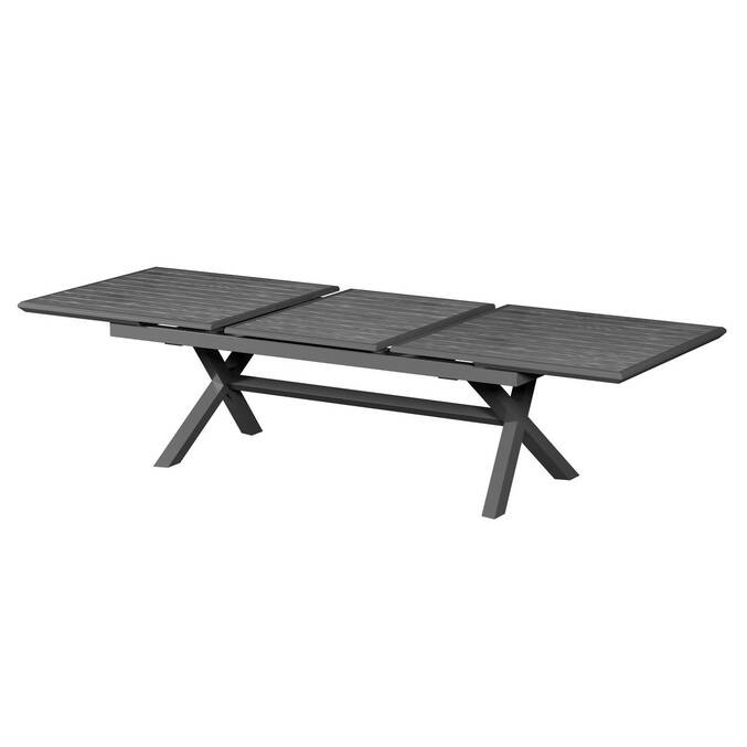 Table de jardin extensible AXIOME Ardoise granitée