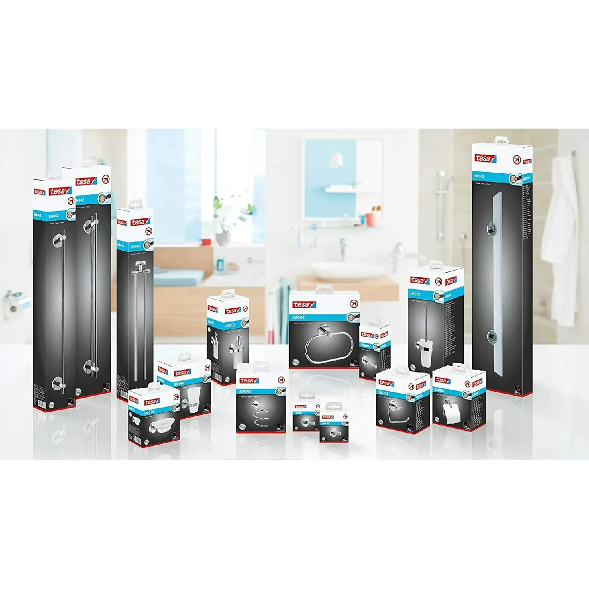 Tesa Smooz Porte-serviettes 2 Barres